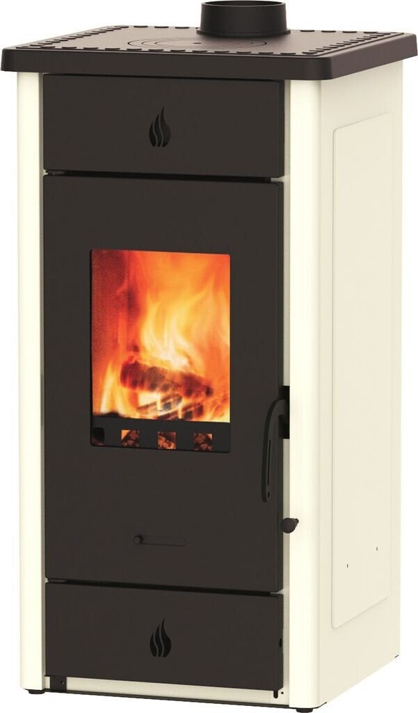 Wamsler Luke Kaminofen 8 kW mit Kochplatte – Weiß – Produktansicht 1