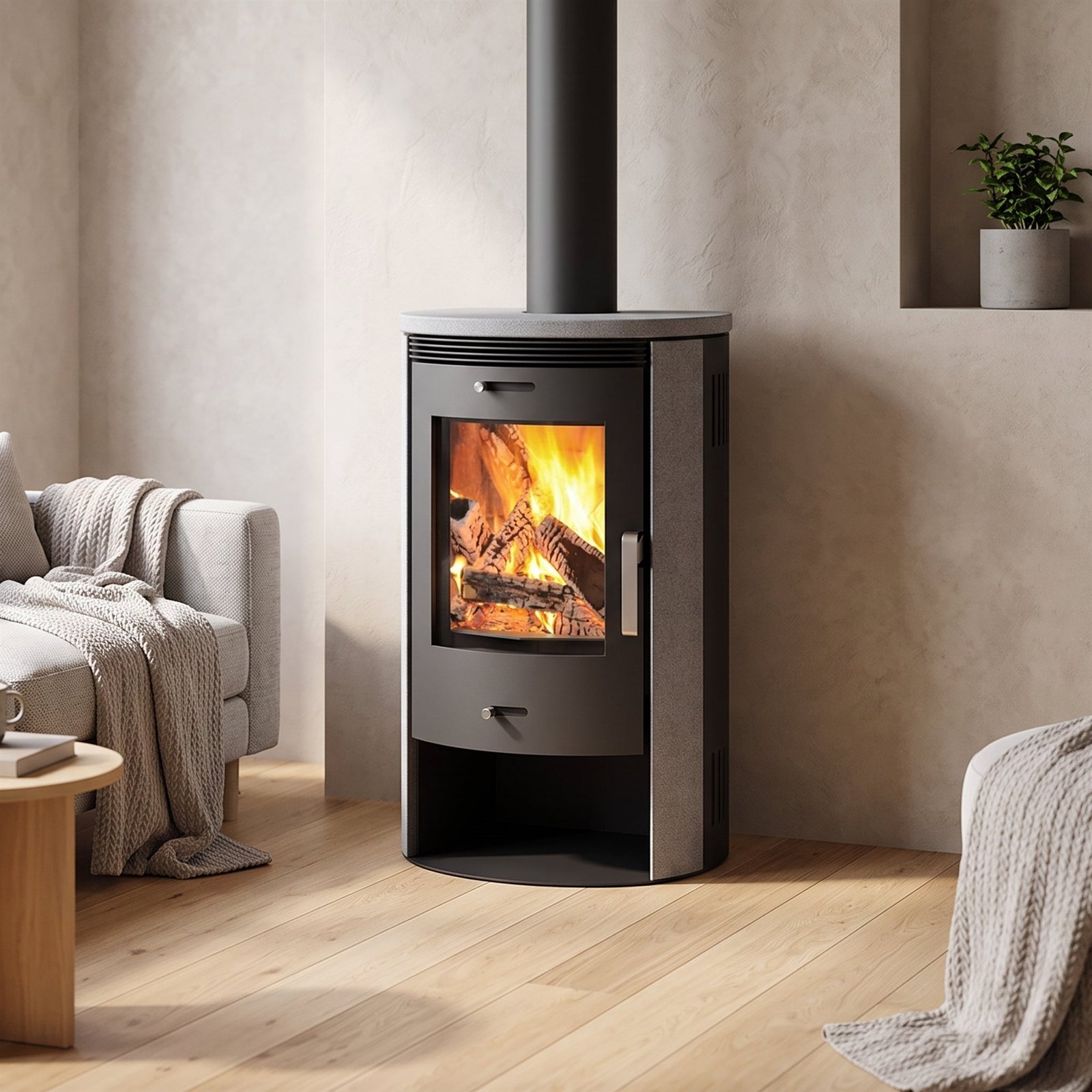 Accente Nyborg 4.0 GTS Kaminofen Naturstein 7 kW – Bild 6