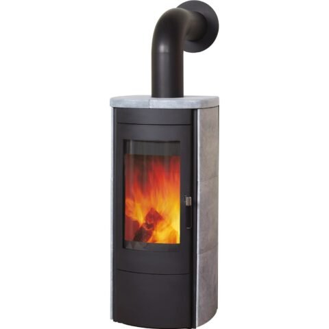 Hark Dauerbrand-Kaminofen Tiamo EX Schwarz Naturstein Grau 6 kW
