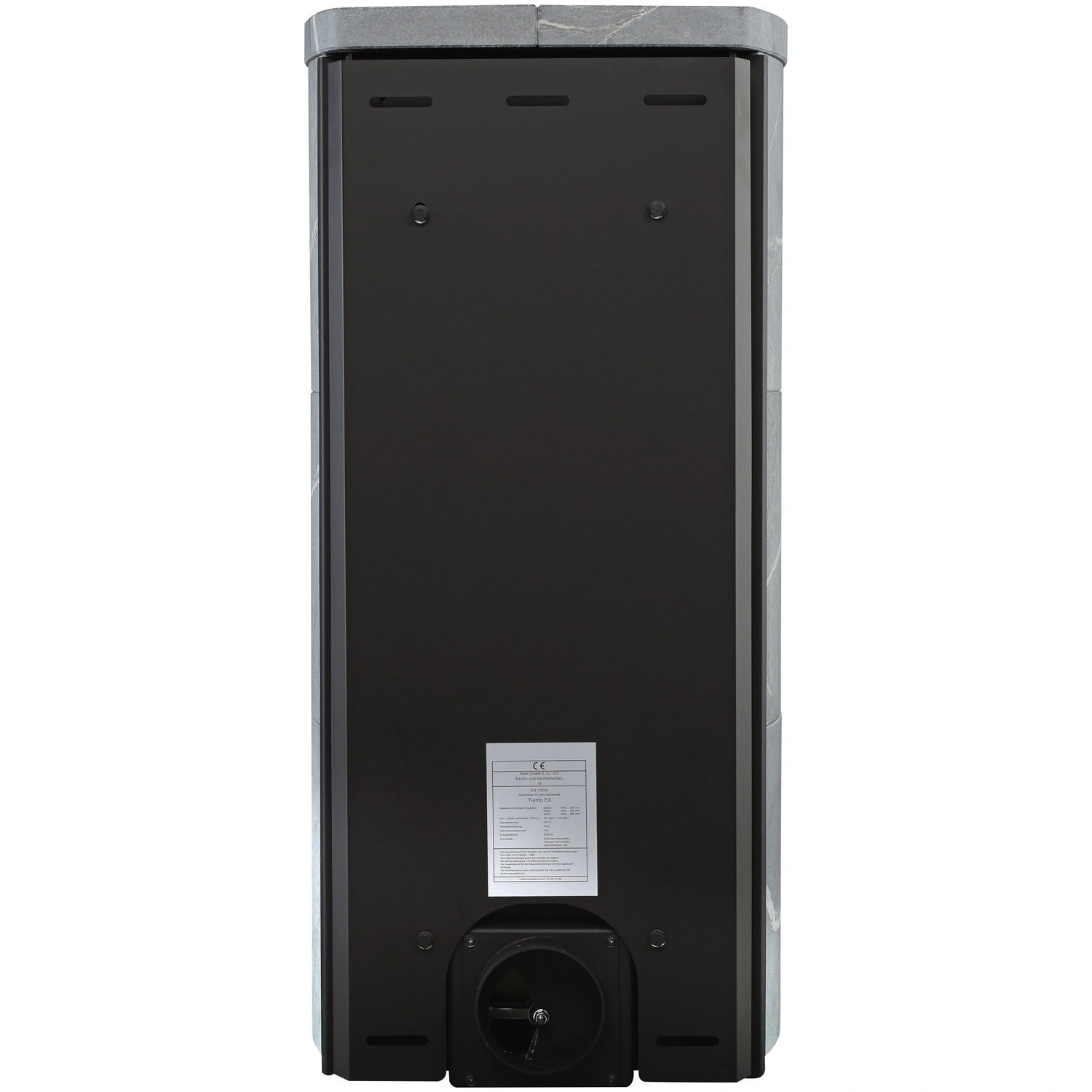 Hark Dauerbrand-Kaminofen Tiamo EX Schwarz Naturstein Grau 6 kW – Bild 8