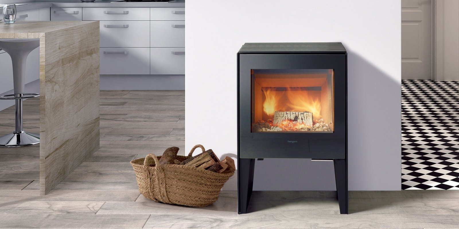 Hergom Glance M Wandmodell Kaminofen 7 kW – Bild 6