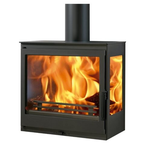 Panadero Onix Wall Kaminofen 7,8 kW – Stahl Schwarz