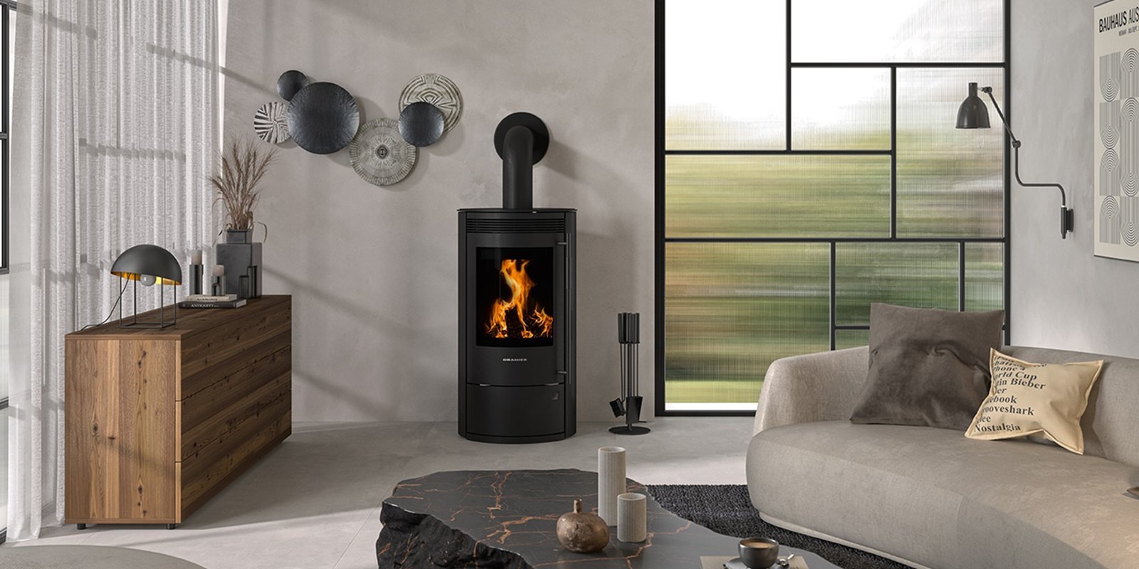 Oranier Arktis 7 2.0 pureBlack Kaminofen 6,5 kW – Bild 2