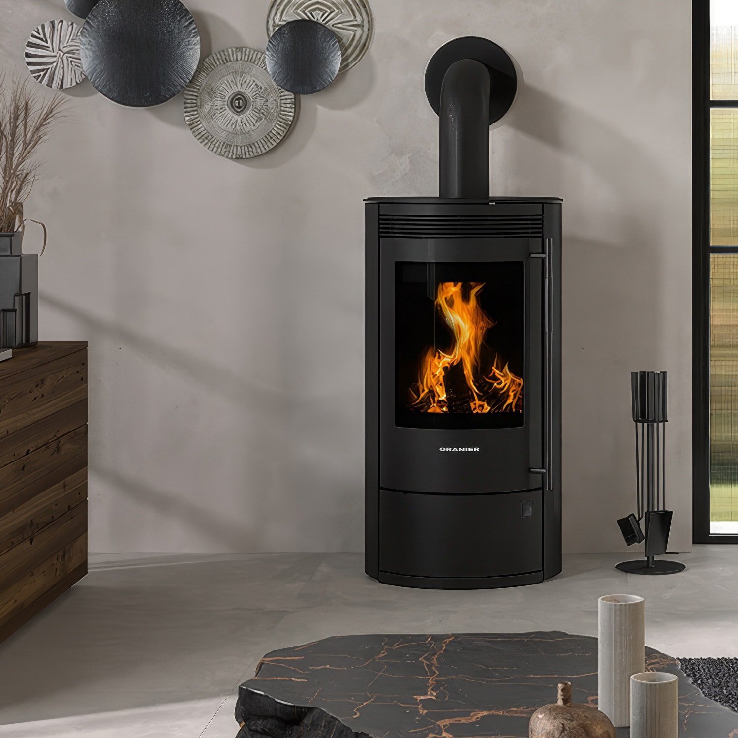 Oranier Arktis 7 2.0 pureBlack Kaminofen 6,5 kW – Bild 3