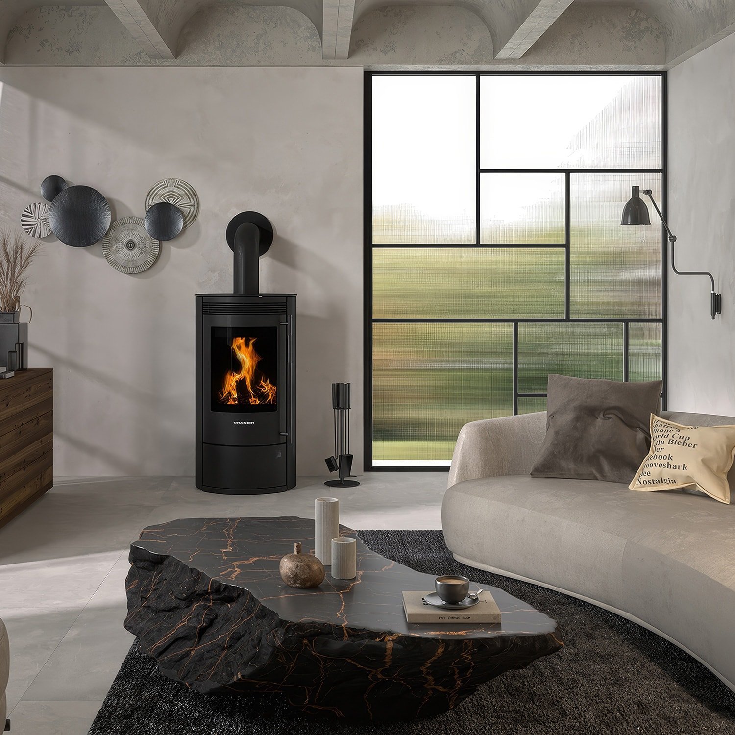 Oranier Arktis 7 2.0 pureBlack Kaminofen 6,5 kW – Bild 6