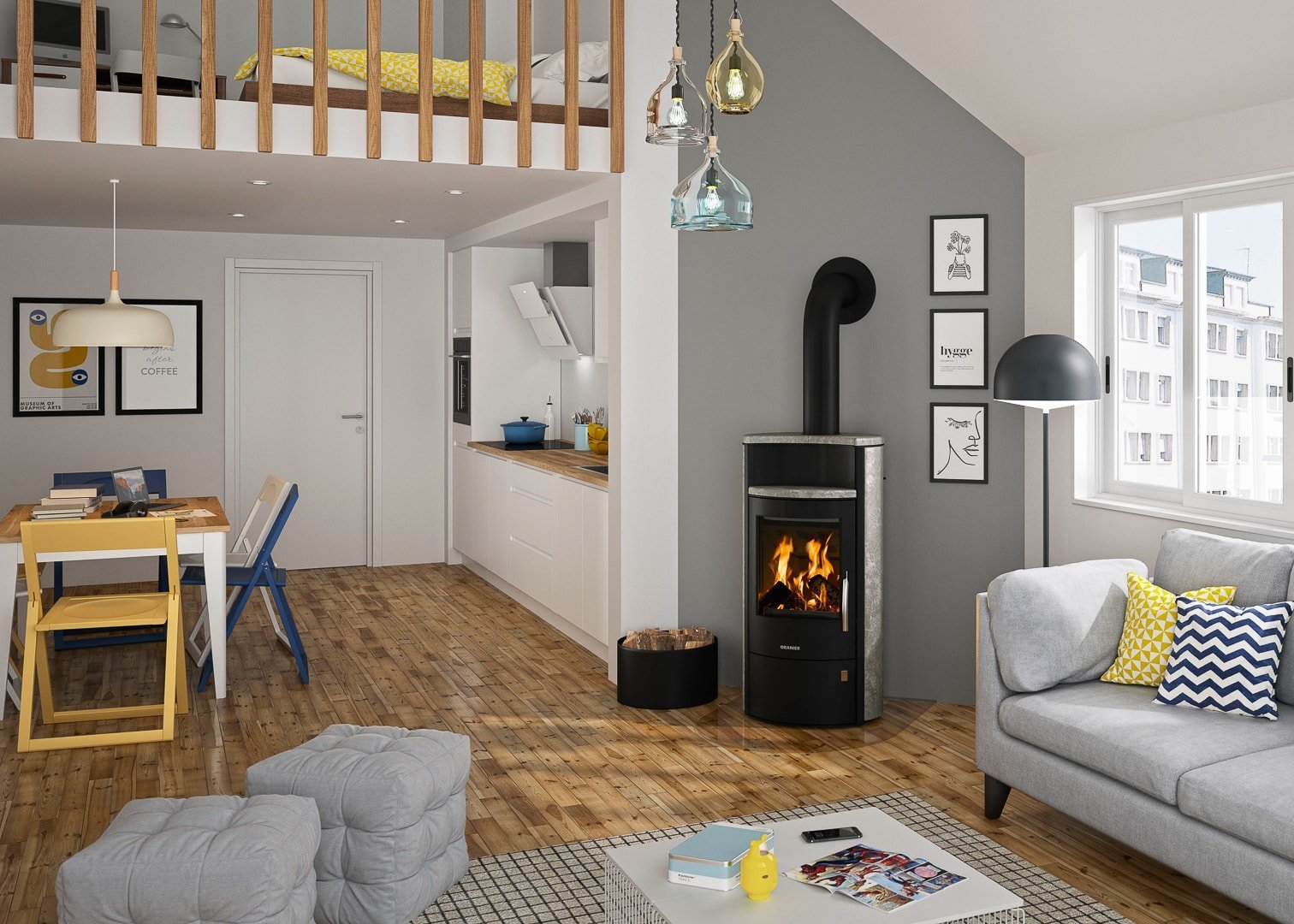 Oranier Pori 5 Kaminofen 5 kW – Bild 5