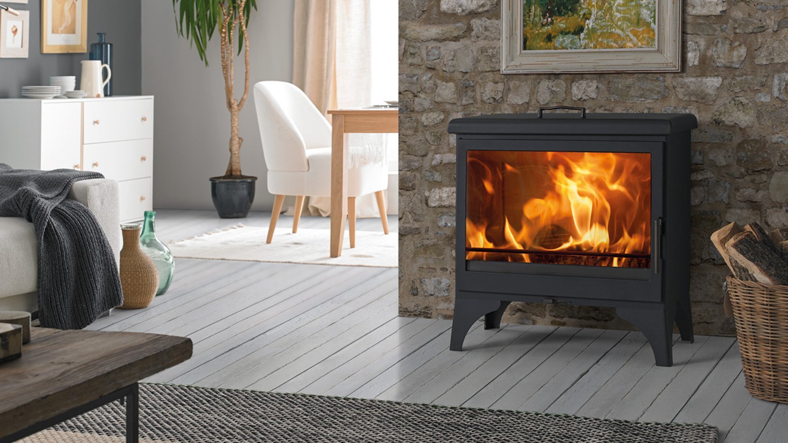 Panadero Boheme Kaminofen Stahl Schwarz 8,2 kW – Bild 3
