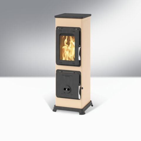 Thorma Bozen AT Dauerbrandofen 5,5 kW – Emaille Cappuccino