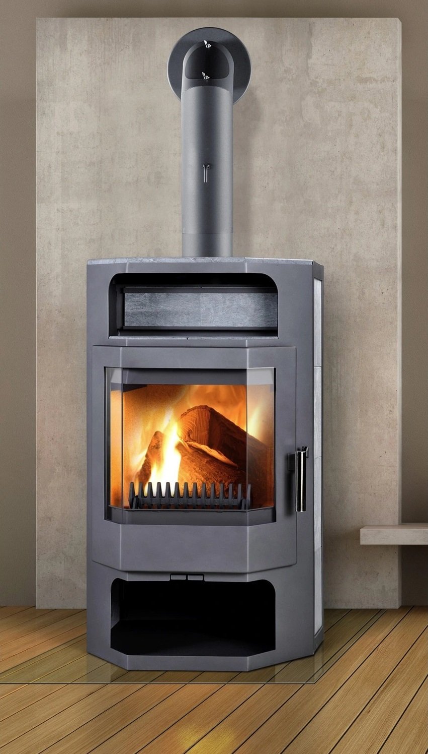 Thorma Frankfurt Kaminofen Stahl Schwarz 7,5 kW – Bild 2