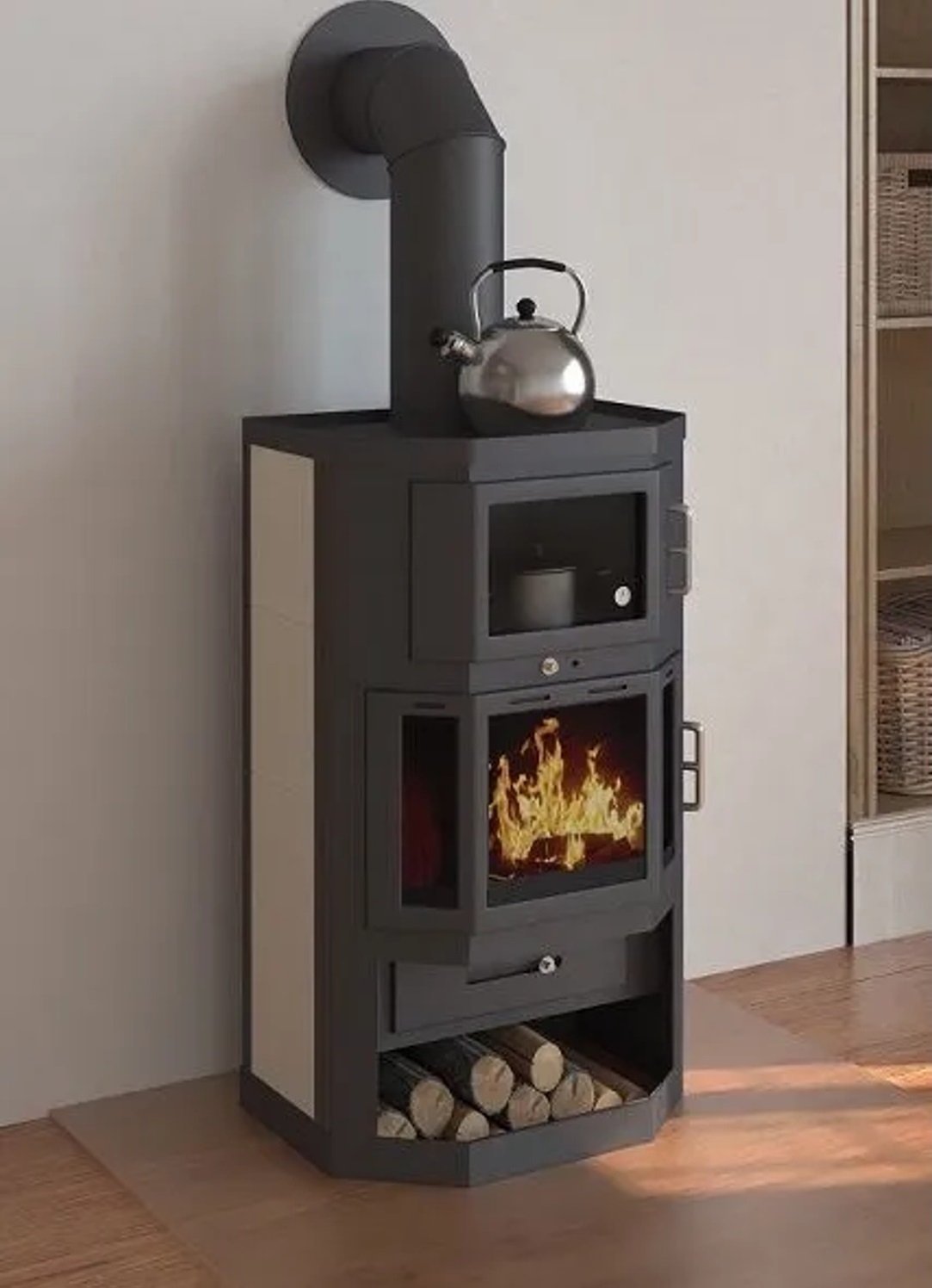 Victoria Kaminofen Taro F mit Backfach 9,51 kW – Bild 2
