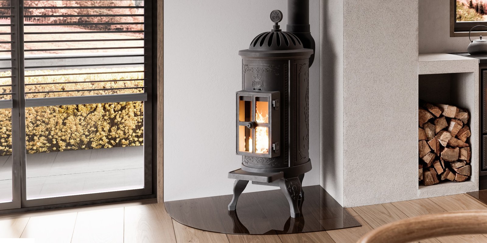Westbo Carl 120 Kaminofen Gusseisen 5,7 kW – Bild 2