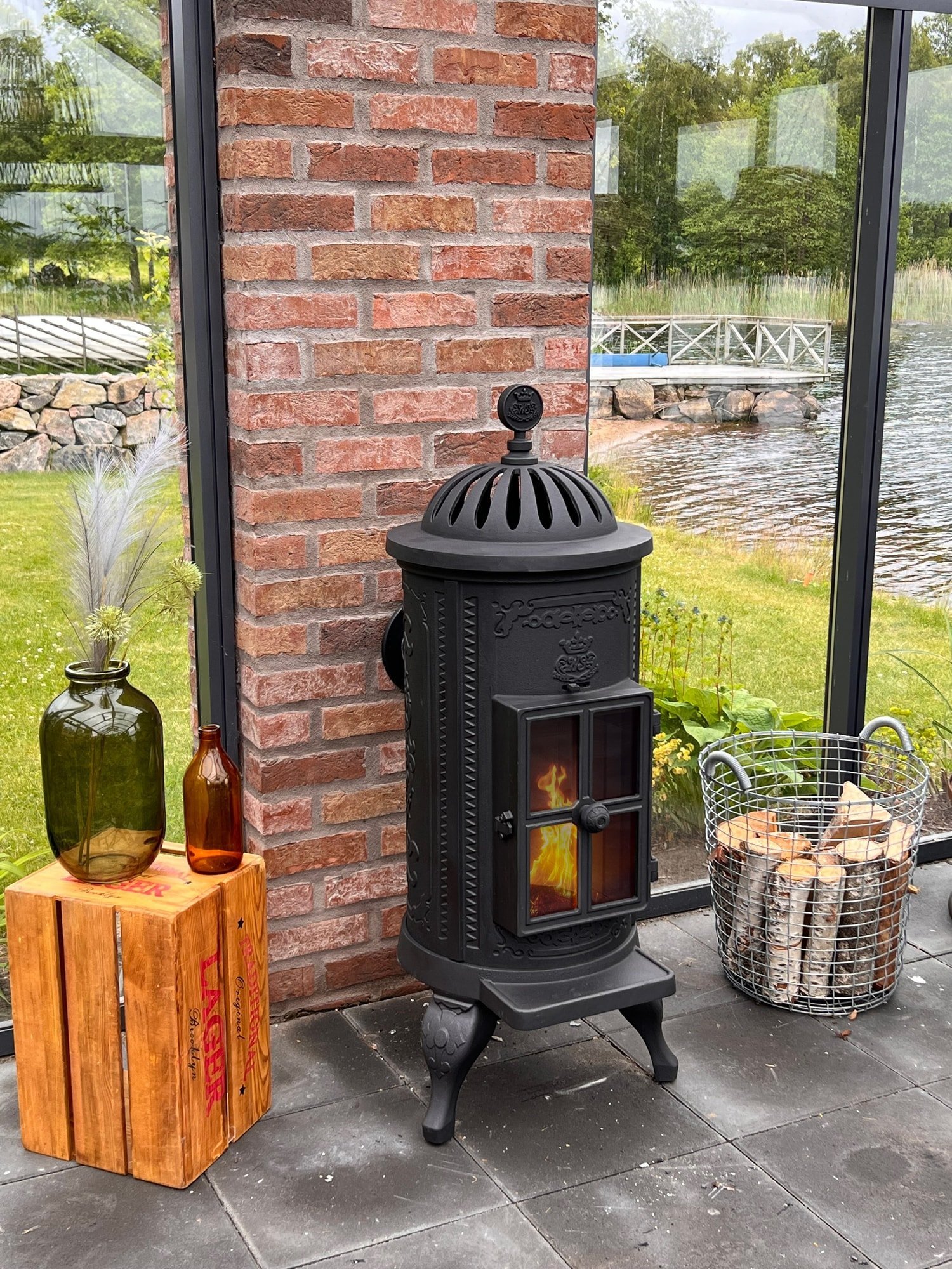 Westbo Carl 120 Kaminofen Gusseisen 5,7 kW – Bild 8