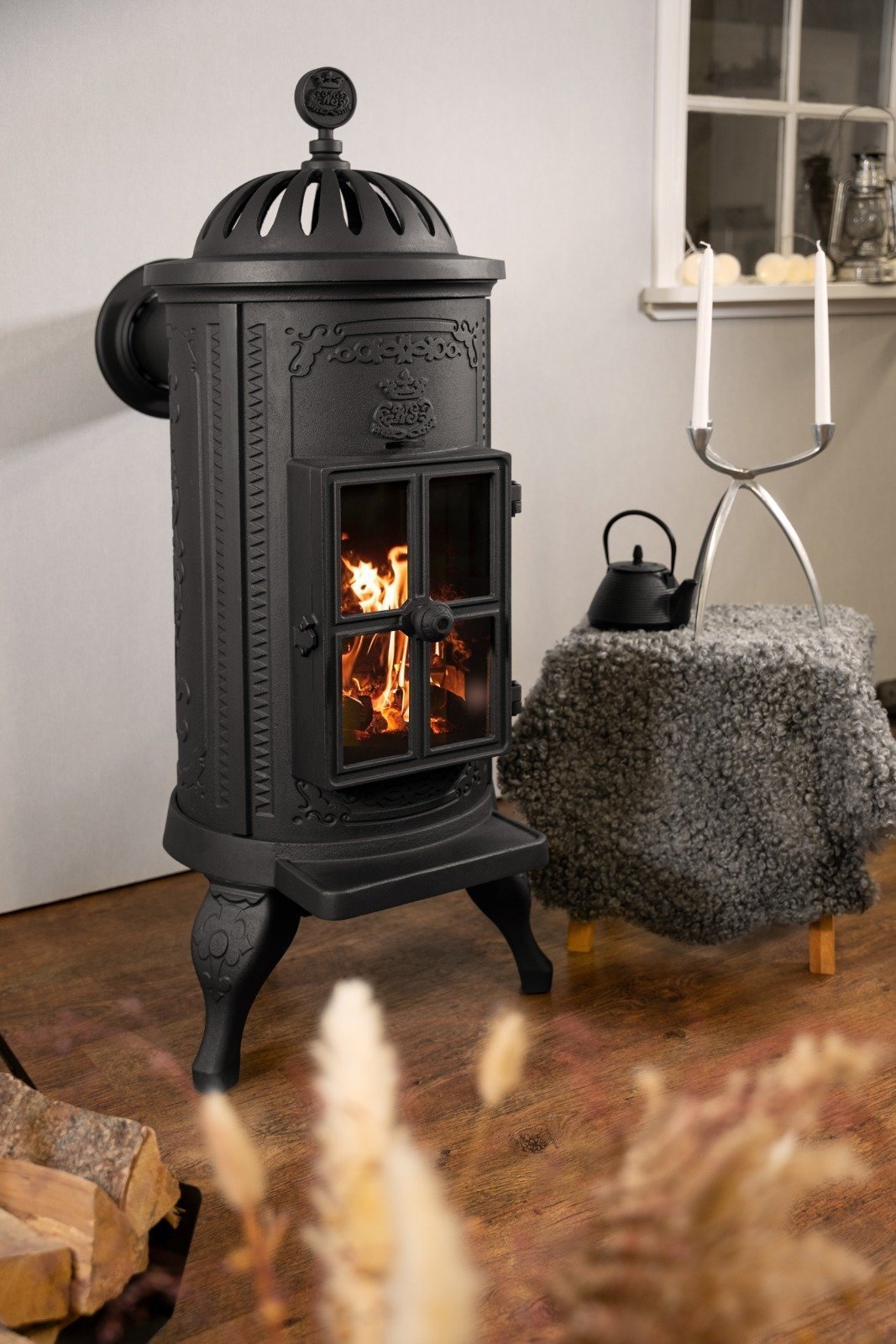 Westbo Carl 120 Kaminofen Gusseisen 5,7 kW – Bild 10